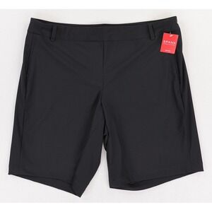 Spanx Sunshine Bermuda Shorts Womens XL Black 10" Inseam UPF 50+ Stretch NWT